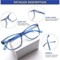 thumbnail image 3 of 3 Packs Lunettes de Lecture Multifocalisation Progressive Charnière à Ressort Bloquant la Lumière Bleue pour Femmes Hommes, 3 of 7