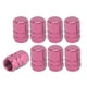 thumbnail image 1 of 8 Pcs Tapas de Válvula de Vástago de Neumático, 10x17MM Tapa de Válvula para Rueda de Automóvil Universal para Automóvil, Bicicleta, Motocicleta, Aleación de Aluminio Anti Choque Rosa, 1 of 7