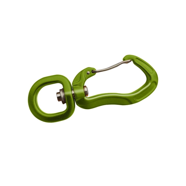 Mosquetón giratorio de alta resistencia, mosquetón con Clip de bloqueo, mosquetón de aluminio giratorio de 360 degree para correa de perro, herramientas , VERDE shamjiam Mosquetón giratorio