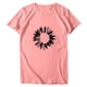 thumbnail image 1 of Blusa de manga corta con cuello redondo y estampado de tallas grandes para mujer OAVQHLG3B Store  lin121212, 1 of 4