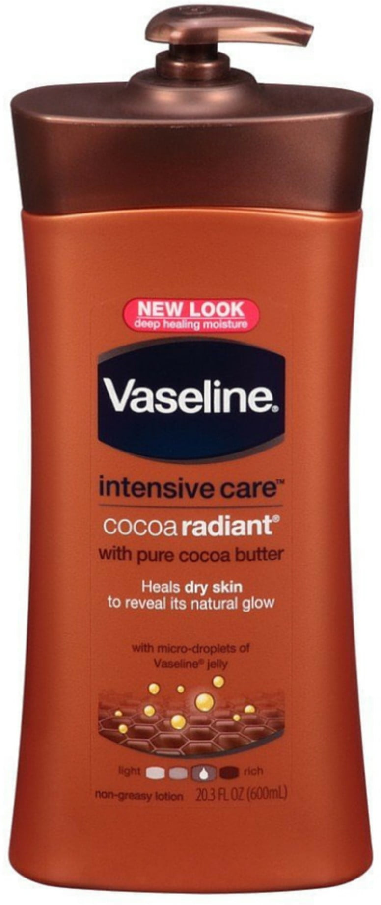 Vaseline Intensive Care Cocoa Radiant Rich Feeling Lotion 20.3 oz (Pack of 2)