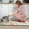 thumbnail image 3 of Pioneer Flower Floral Print Pattern Kitchen Rugs Sets Of 2,Anti Fatigue Kitchen Mat Rugs Non Slip Washable,Decorative Kitchen Floor Mats for Kitchen,Sink,Laundry,17"X30"+17"X47", 3 of 7