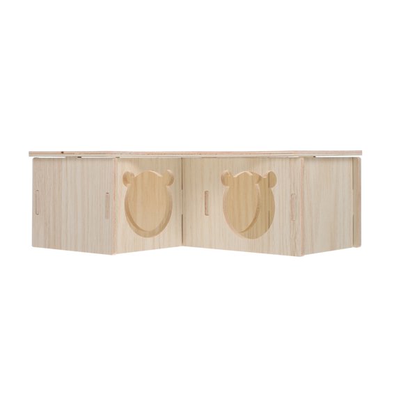 Multifunctional Hamster Hideout Nest Wooden House