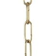 thumbnail image 2 of B&P Lamp® Brass Plated, Heavy Duty Straight-Sided Chain, 3 Ft. Length, 2 of 3