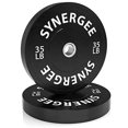 thumbnail image 1 of Synergee Disques Pare-Chocs Disques de Poids Entraînement de Conditionnement de Force Musculation 35 Lb Paire, 1 of 6