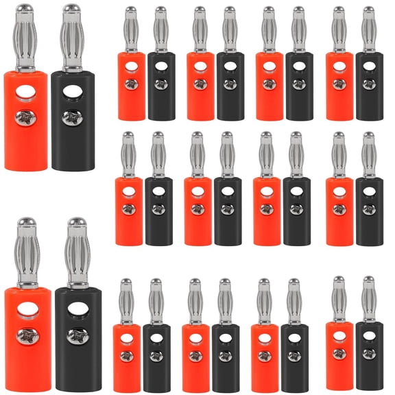 30pcs 4mm Banana Plug Audio Speaker Cable Connector Banana Plug Male Audio Speaker Cable Connectors