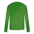 thumbnail image 5 of Mens St. Patricks Day T-Shirts Casual Big&tall Long Sleeve Crewneck Green Graphic Loose Comfortable Pullover Tops (4XL, Green), 5 of 5