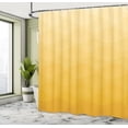 thumbnail image 4 of Ambesonne Yellow Ombre Shower Curtain, Retro Simple Wavy Art, 69"Wx84"L, Earth Yellow Mustard, 4 of 4
