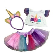 Plush Gear Unicorn Fantasy Outfit for 14"-18" Magical Dress-Up Clothes for Plush Toys