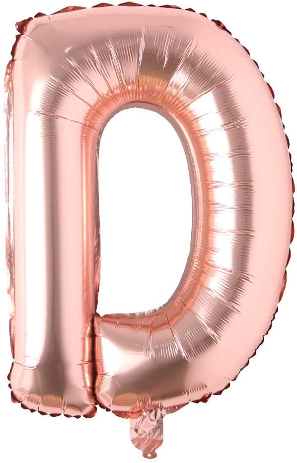 40 Inch Letter Rose Gold Alphabet Number Balloon Foil Mylar Party Wedding Bachelorette Birthday 