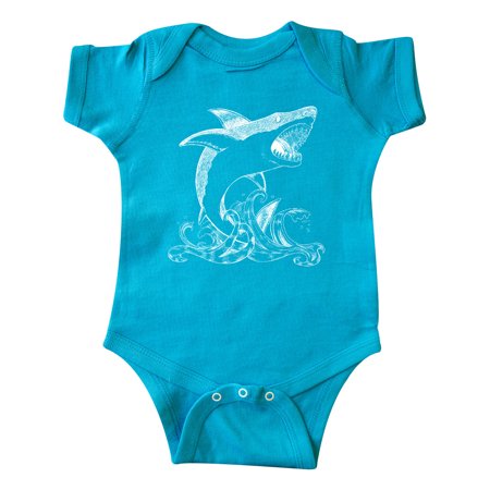 

Inktastic Great White Shark Jumping in White Gift Baby Boy or Baby Girl Bodysuit