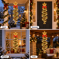 thumbnail image 6 of Diceymbol Christmas Magic Spiral Hanging LED Light Collection, Warm LED Glow Vertical Holiday Decor for Porch Doorway Window Covered Patio, Stars 9.84 in, 6 of 10