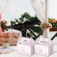 thumbnail image 5 of 24 Pack Pink Floral Paper Gift Boxes Party Favor Gift Gable Boxes with Chinoiserie Floral Printed Candy Treat Box for Wedding Birthday Tea Bridal Shower Party, 5 of 6