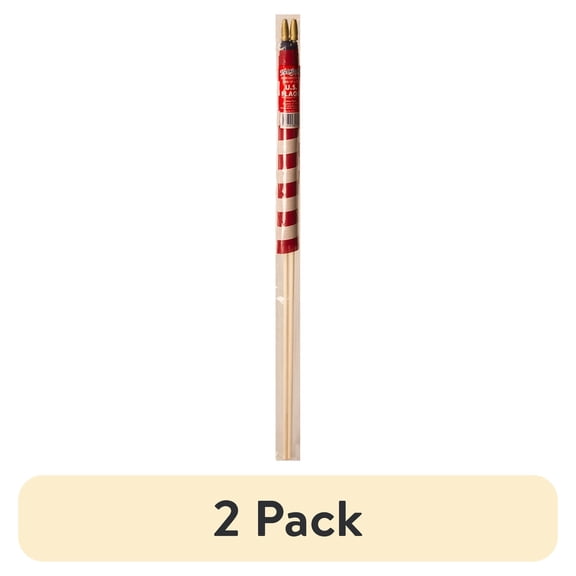 (2 pack) 12x18in Printed Polycotton Betsy Flags American Stick Flag, 2-pack