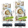 thumbnail image 6 of AOLOA Lion Toddler Nap Mat, Cute Lion Theme Colorful Flower Daycare Sleeping Bag, Custom All-in-One Sleeping Bag Blanket for Preschool, Perfect Gift for Lion Lover, 6 of 8