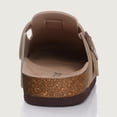thumbnail image 6 of Crestar Genuine Suede Clogs for Women Men, Cork Footbed Leather Mules Potato Shoes Slip on with Arch Support, Apricot, 6 of 7