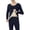 Navy, variant on Men’s Long Sleeve Undershirt and Long Underwear Set Thermal Base Layer