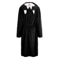 thumbnail image 6 of TrdSipl Women Long Hooded Fleece Robe Fluffy Soft Warm Up Towel Robes for Women Cute Women's Bathrobe with Bunny Ear, 6 of 7