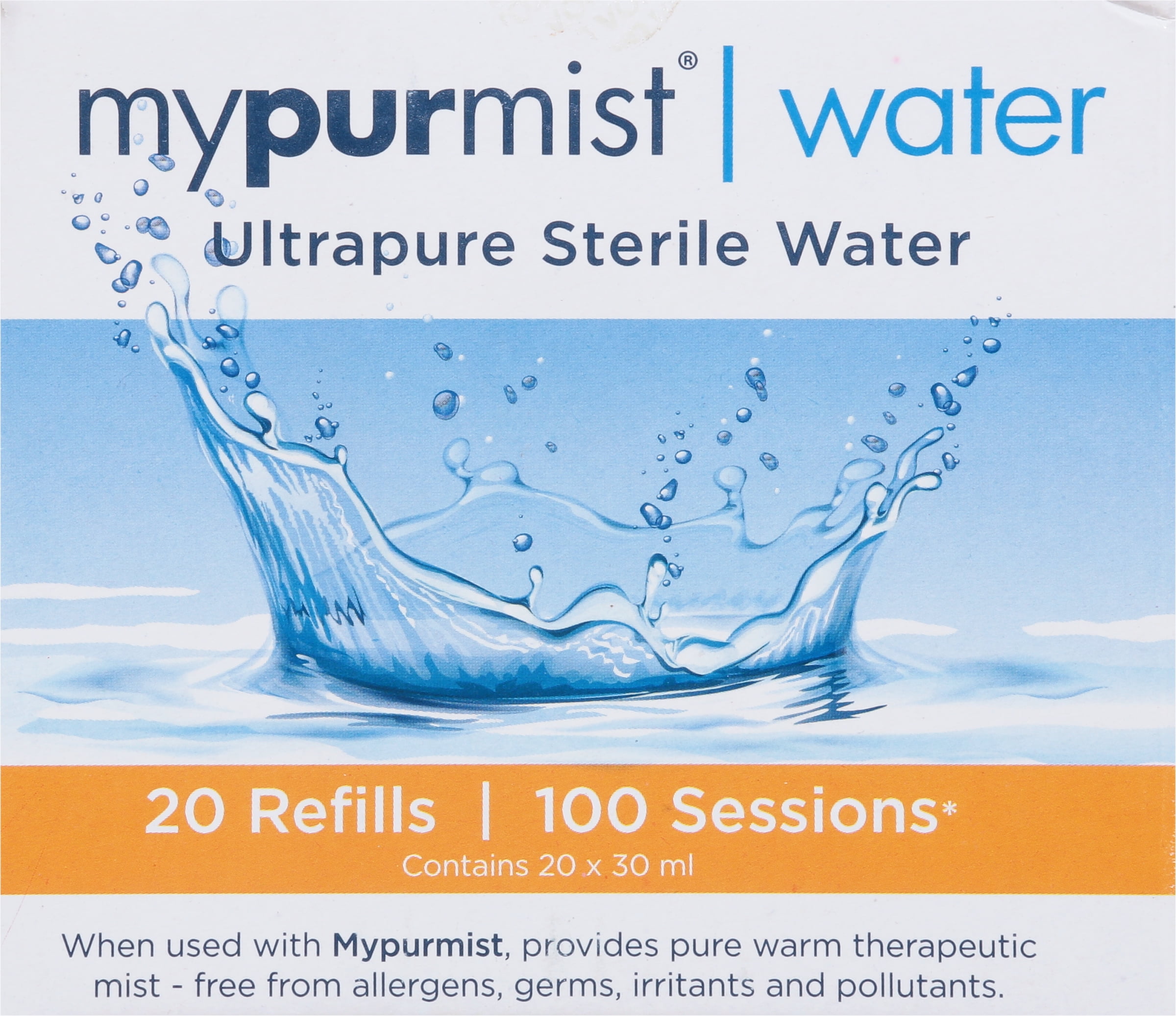 Mypurmist Ultrapure Sterile Water for All Mypurmist Handheld Vaporizer