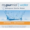 Mypurmist Ultrapure Sterile Water for Personal Steam Inhalers - Cleanest water vapor, free from allergens, irritants and pollutants - Double distilled + ultra-filtered - 20 Refills|Up to 100 Sessions