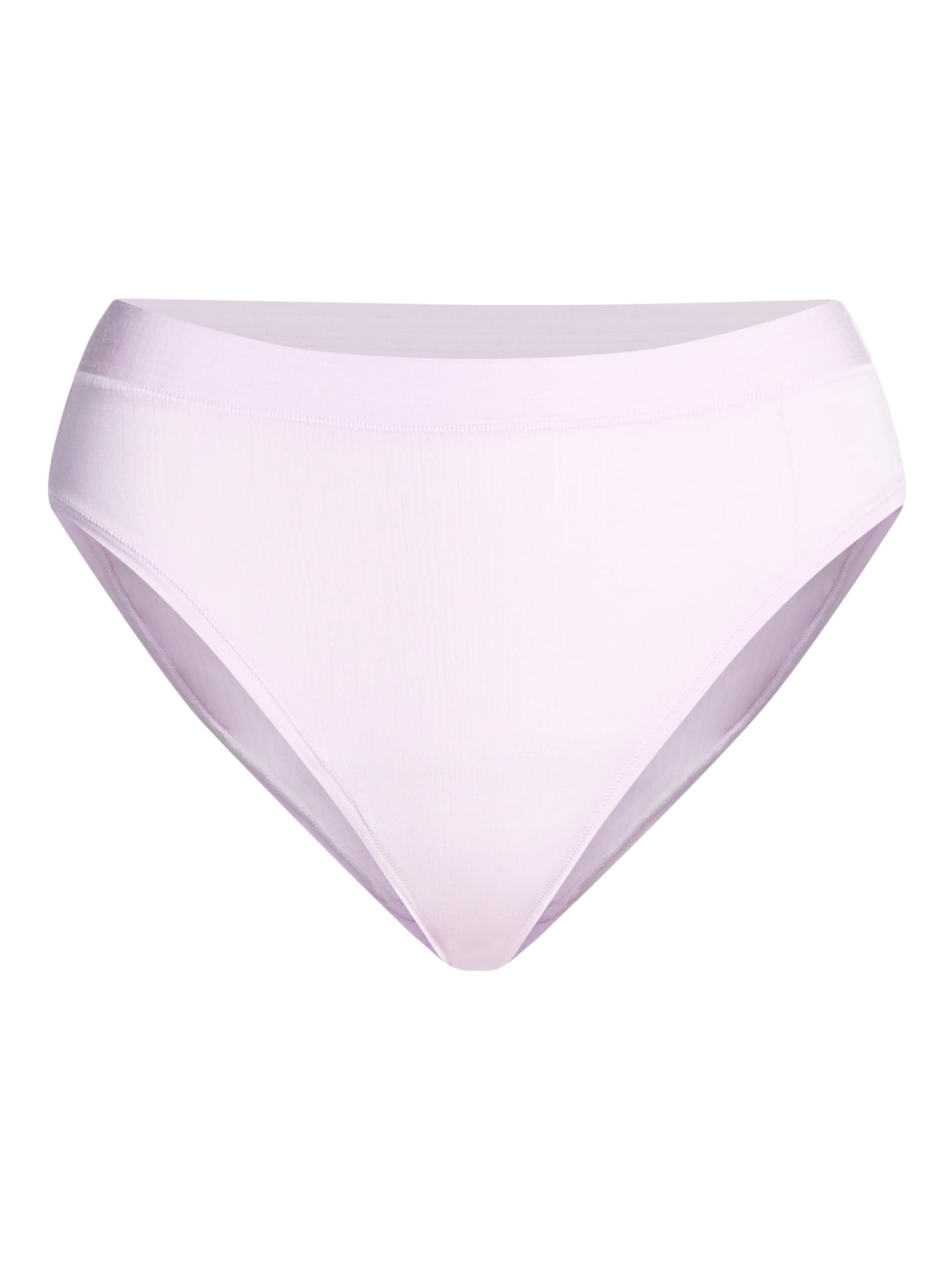 Joyspun Women's Ribbed Modal High Cut Panties, 3-Pack, Sizes XS-3XL