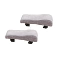 thumbnail image 2 of Almohadillas de reposapiés de silla de oficina almohadillas de brazo de algodón lino de algodón cómodo y espeso amortiguación aumentando almohada de Gris claro, 2 of 8