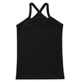 thumbnail image 3 of Lejafay Kids Girls Dance Tank Tops Cross Back Basic Camisole Knit Spaghetti Straps Vest Sleeveless Black 140, 3 of 5