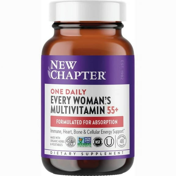 Every Woman's 55  One Daily Multivitamin By New Chapter - 48 Tablets
