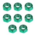 thumbnail image 1 of 2x 8 Uds tuercas de eje de resistencia reemplazo de tuercas Kingpin para monopatín Longboard camiones tuercas Color opcional Zulema Tuercas del eje del monopatín, 1 of 8