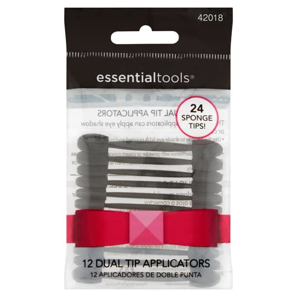 Essential Tools 12 aplicadores de sombras de doble punta 42018