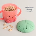 thumbnail image 4 of Itzy Ritzy Taza de refrigerio para niños pequeños - Taza de refrigerio a prueba de derrames para niños pequeños con tapa de silicona suave para un fácil acceso a los alimentos - Contenedor de refriger, 4 of 5