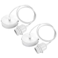 thumbnail image 5 of 2 piezas Sostenedores de lámparas E27 con cable con anillo de montaje Farol colgante de bricolaje Parabrisas de la lámpara, 5 of 5