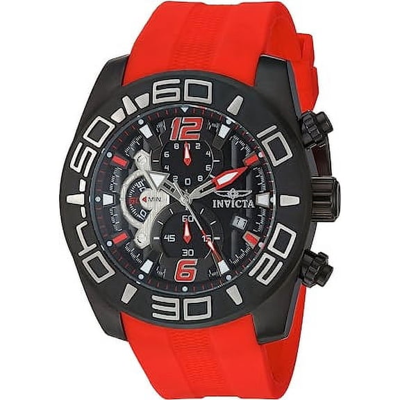 Invicta Men's 22810 Pro Diver Quartz Stainless Steel and Silicone Casual Watch