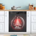 thumbnail image 5 of Ryvnso Christmas Background Dishwasher Magnetic Refrigerator Magnet Cover Kitchen Home Decorative 23"x26", 5 of 6