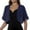 Dark Blue, variant on GEWSEY Womens Shrugs for Summer Cropped Cardigan Short Sleeve Open Front Sheer Shawl Cardigans Lightweight Chiffon Bolero (Dark Blue, L)