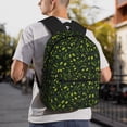 thumbnail image 4 of Horeoi Green Branch Olive Print Casual Backpack for School Work Travel Hiking with Laptop Compartment and Side Pockets Lightweight Design, 4 of 6