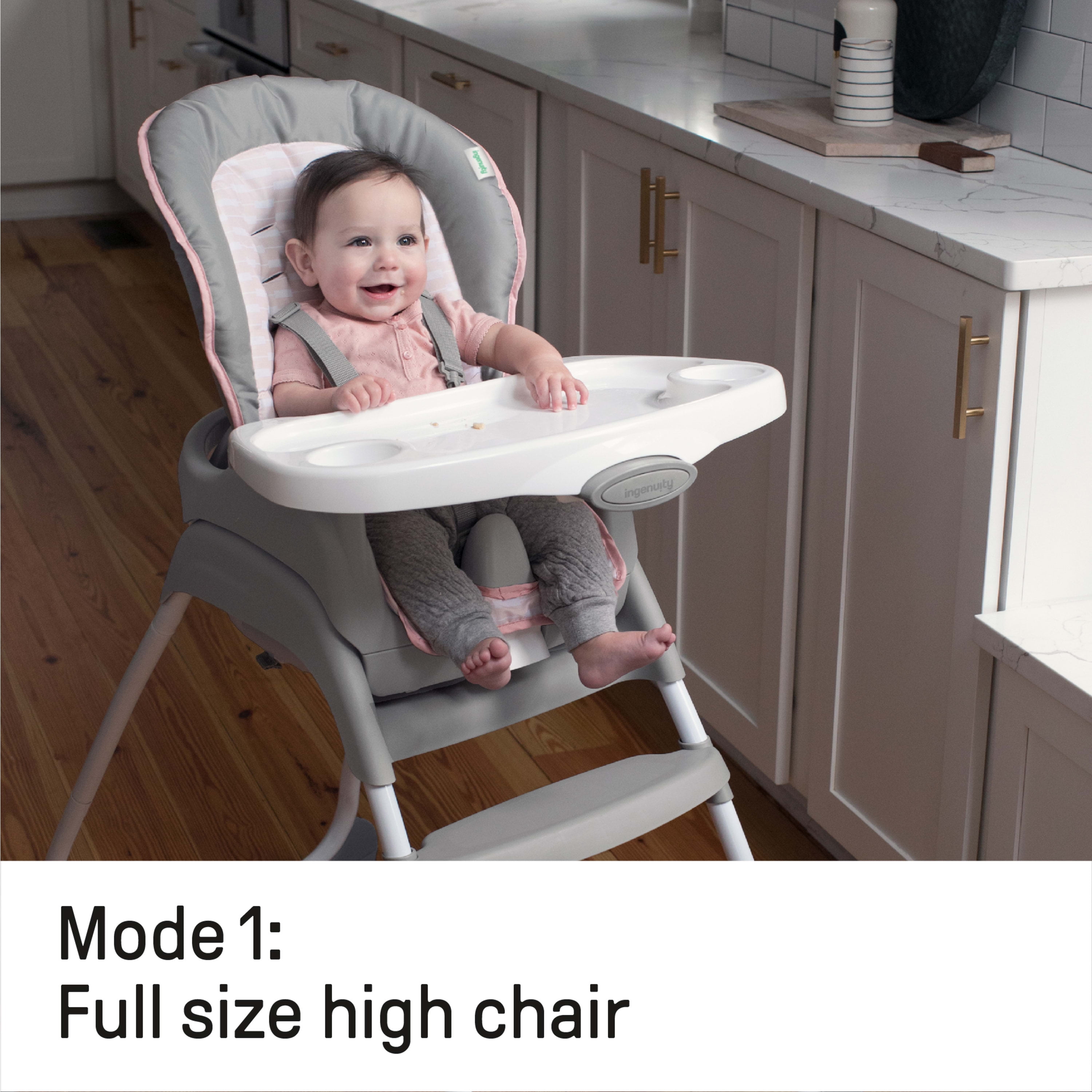 Nyeekoy 3-in-1 Convertible Toddler High Chair Table Baby Booster Seat with  Feeding Tray, Yellow TH17L0218 - The Home Depot