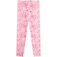 thumbnail image 6 of Sweet & Sassy Girls Pajama Set Super Soft Sleep Shirt and Pajama Pants Scrunchie 4 Piece, 6 of 7