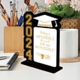 thumbnail image 1 of OULII Wooden Graduation Table Decor Multi Color Centerpiece for Party Decoration 6.5 x 9.2 inches, 1 of 8
