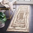 thumbnail image 2 of SAFAVIEH Casablanca Isaiah Geometric Runner Rug, Ivory/Light Brown, 2'3" x 8', 2 of 8