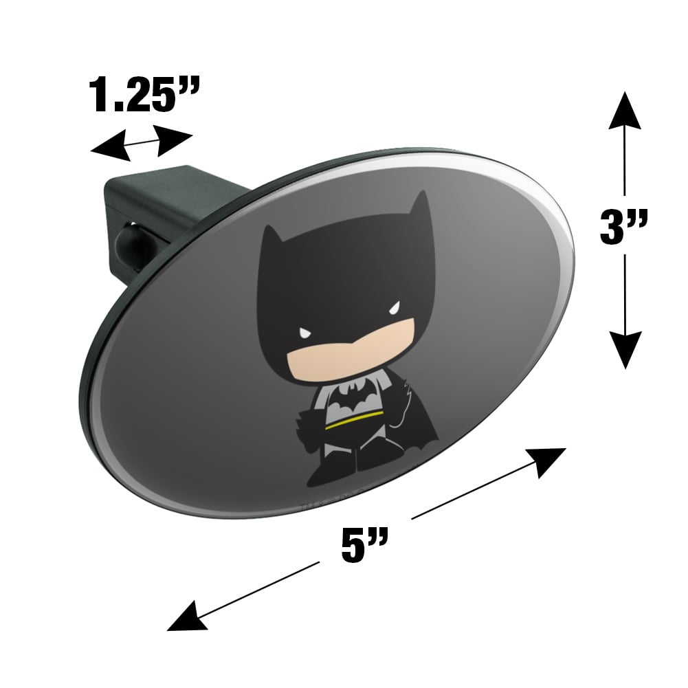 Batman Cute Chibi Character Tow Trailer Hitch Cover Plug Insert 