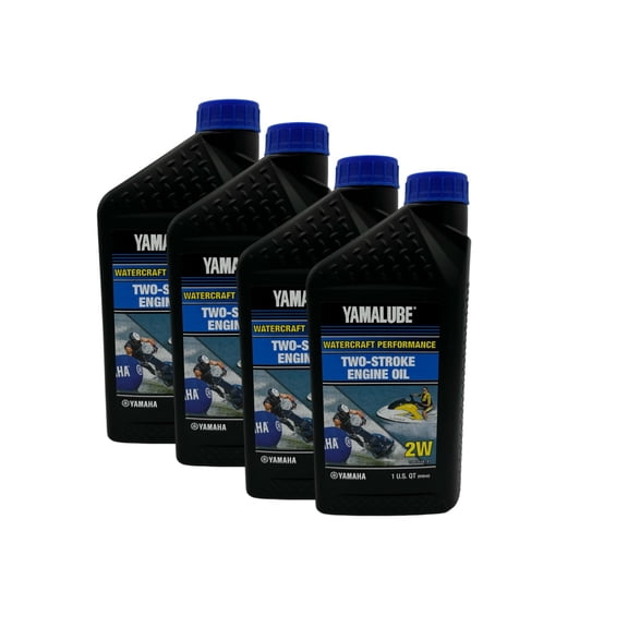 Yamaha Yamalube 2W Watercraft 2-Stroke Engine Oil LUB-2STRK-W1-12-4PACK
