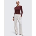 thumbnail image 4 of CRZ YOGA Softembrace Crewneck Long Sleeve Workout Top, Ultra Soft, Shirts for Women, 4 of 6