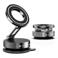 thumbnail image 3 of Car Mount Vacuum Magnetic Holder Foldable Strong Suction Stand with Metal Hinges for Cell Phone Black,1 * Car Phone Mount Holder,Black, 3 of 10