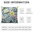 thumbnail image 5 of COMIO Watercolor Flowers Body Pillow Cover Yellow Blue Floral Sage Green Leaves Long Pillow Case with Zipper Decorative Large Bedding Pillowcase Cushion Covers for Bedroom,Couch,Sofa, 5 of 5