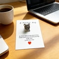 thumbnail image 6 of Shipiny Cute Resin Pocket Card Small Doggy Series Decorative Gift Card, Mini Lovely Craft for Gift Giving and Collection, Dark Gray, 6 of 6