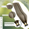 thumbnail image 4 of Extensiones de cabello Nano Bead RUNATURE Balayage de marrón a rubio, 4 of 7