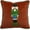 Brown, variant on Fennco Styles Embroidered Sequin Nutcracker Velvet Filled Throw Pillow 18" W x 18" L - Green Festive Cushion for Home, Christmas, Winter Holidays Décor, and Special Occasions