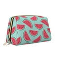 thumbnail image 2 of Naloa Watermelon Leather Makeup Bag for Purse Travel, Portable Small Cosmetic Organizer for Women and Girls, Make up Bag with Zipper, 2 of 8