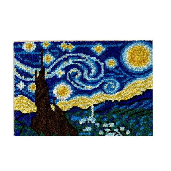 Latch Hook Kits for Adults, DIY Cardinal Latch Hook Rug Kit for Kids Beginner,Carpet Crochet Yarn Embroidery Decoration